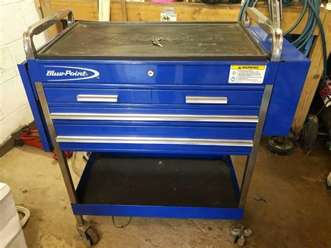 New Listing Vintage Snap-on Blue Point Tool Box K65A Red Cap Tool Box Would date about 1939. . Blue point tool box
